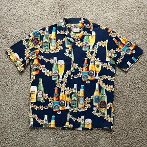 Vintage Winnie Fashion Hawaiian Button Down Shirt men’s size medium